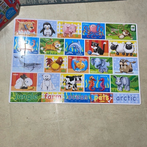 •THE LEARNING JOURNEY•50-JUMBO FLOOR PIECE ANIMAL PUZZLE - Picture 7 of 11